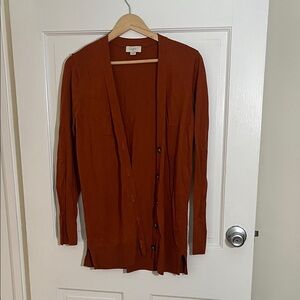 LOFT Women's Pumpkin Cardigan
